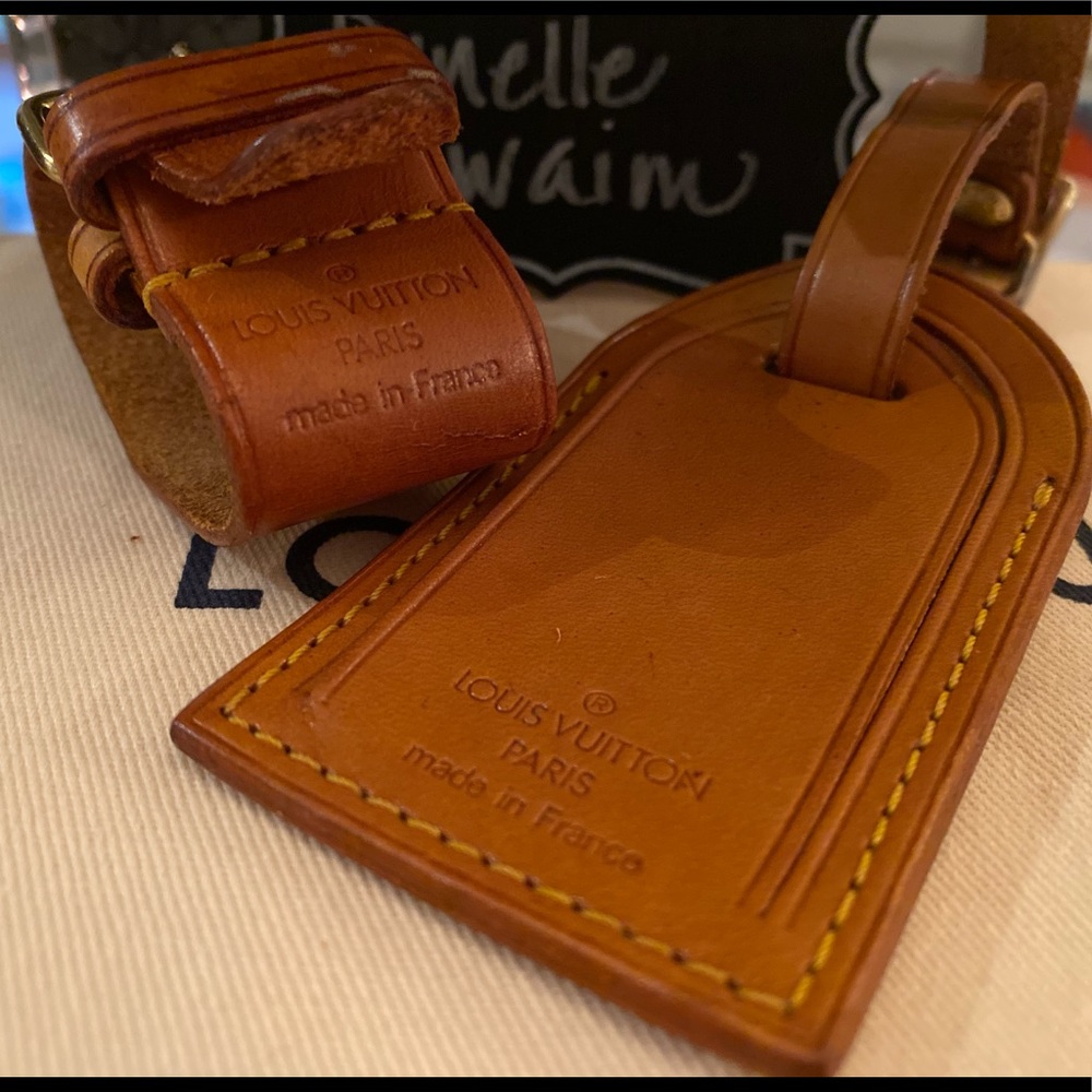 Authentic Louis Vuitton LV Luggage Name Tag